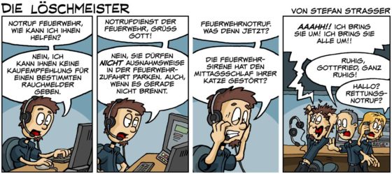 Die Löschmeister - Comicstrip Nr. 35